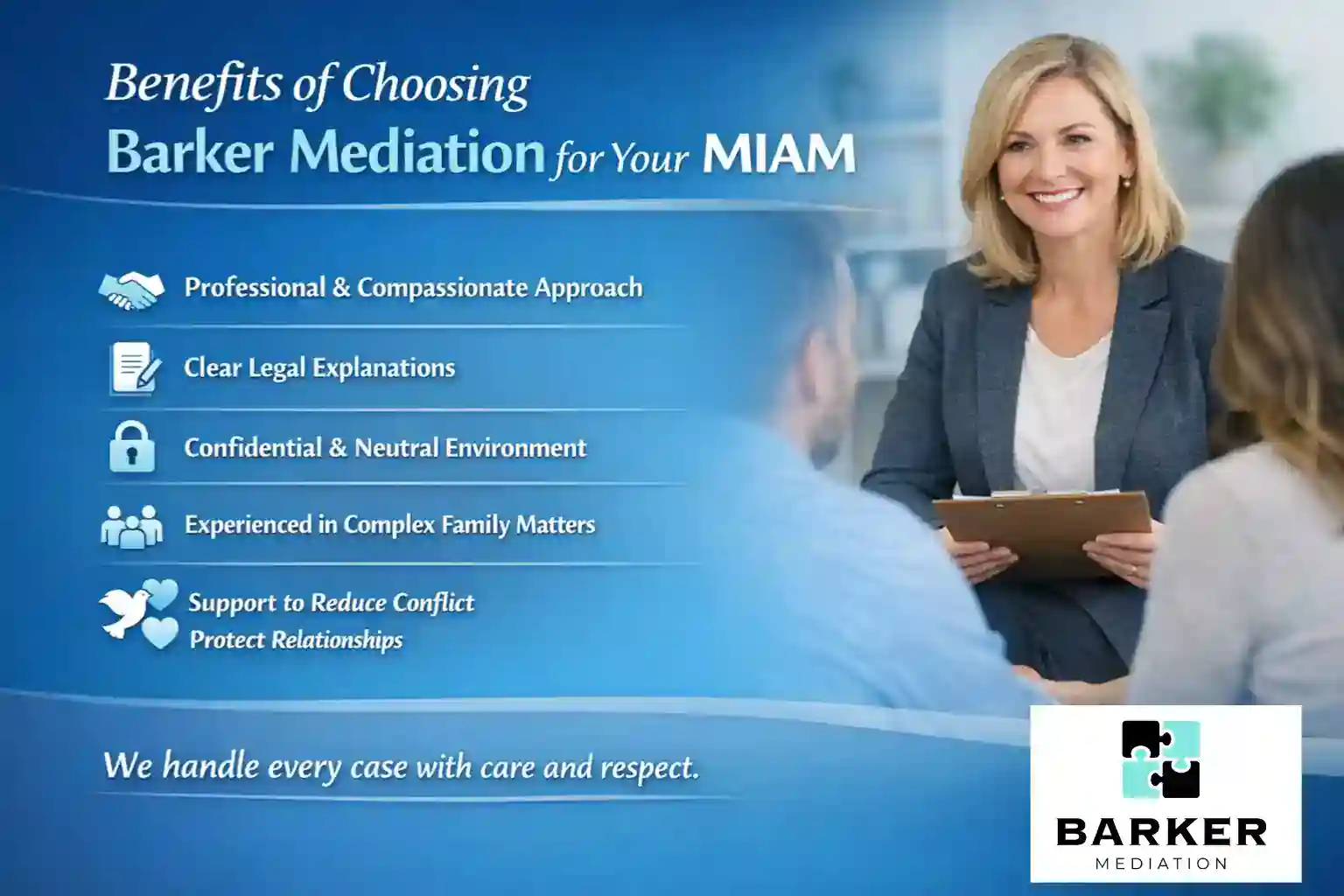 Benefits of Choosing Barker Mediation for Your MIAM Leicester